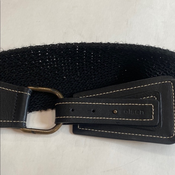 Sigrid Olsen Black Belt with Gold Buckle - Picture 6 of 14